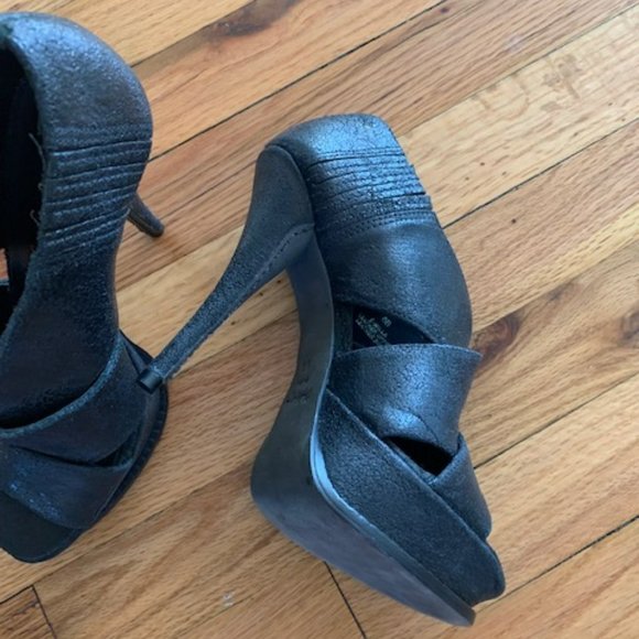 Elizabeth and James | Shoes | Elizabeth James Genuine All Leather Platform Heels Size 6 Black 